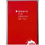 Sipariş Fişi - Otokopili 2 Nüsha