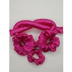 sipariş vakti İpek Saten Isısız Saç Şekillendirici ve Saç Tokası (Tek Ebat, Pembe)