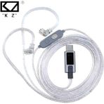 Sipariş Vakti KZ Type-C Gümüş Dac Kulaklık Kablosu Çift Mikrofonlu 3 Ekolayzer Mod Beyaz Renk Uyumlu Modeller