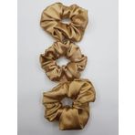 sipariş vakti Saten Saç Tokası Scrunchie Toka 3 adet (bej001)