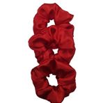 sipariş vakti Saten Saç Tokası Scrunchie Toka 3 Adet (kırmızı5)