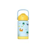 Sipnjoy Flipsip Snappy Croc Çelik Çocuk Suluk Matara 360 Ml - Açık Mavi
