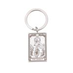 SIPURIS İskelet Tarot Kartları Anahtarlık Erkekler Kadınlar için Paslanmaz Çelik Vintage Kuru Kafa Tılsım Anahtarlık, Wiccan Araba Çantası, Ayırıcı, Ayırıcı., Ölçü Birimi