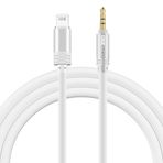 SIQIWO Araba AUX Kablosu iPhone için, 2M Ses Kablosu Aux Kablosu - 3.5mm Jak Kulaklıklar iPhone SE/X/XS/XR/12/12 Pro/13/13 Pro/14/14 Pro/14 Pro Max/11/11Pro/8/7 Plus Araç Ses Sistemi, Hoparlörler