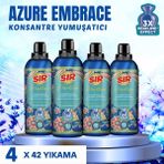Sır 4 Adet Aromatique Konsantre Çamaşır Yumuşatıcısı Azure Embrace 3x Parfüm Etkisi (750 ml x 4 Adet)