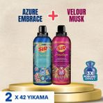 Sır Azure Embrace + Velour Musk Aromatique Konsantre Çamaşır Yumuşatıcısı 3x Parfüm Etkisi 750 ml
