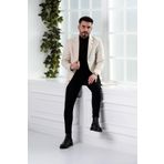 SİR SLİMFİT ERKEK KAŞE KABAN KREM 54