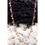 Sıra Taş ve Pullu Rose Gümüş Choker Kolye 09