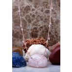Sıra Taşlı Rose Gümüş Choker Kolye 7238