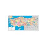 SIRADIŞI REKLAM Türkiye İl Ve İlçeler Haritası Detayı 80*40 Cm Branda Baskı
