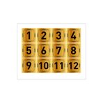 sıradışıhediyem DAİRE KAPI NUMARASI MASA NUMARASI DOLAP NUMARASI GOLD GÜMÜŞ METAL 1 DEN 12YE KADAR