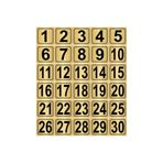 sıradışıhediyem Metal Kapı Masa Dolap Numarası 30'lu Altın 5 x 5 cm