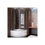 Sırduş 100X100 Sır-Lüks Oval Mini Küvet Üstü Duşakabin