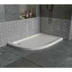 Sırduş 100x90x6 cm Asimetrik Sol Flat Duş Teknesi