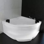 Sırduş 110X110X55 Oval Basamaklı Küvet, Beyaz - 110x110x55 cm