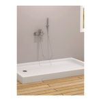 Sırduş 110x80x12 cm Dikdörtgen Monoblok Duş Teknesi