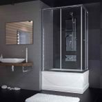 Sırduş 130X80 Sır-Lüks Düz Küvet Üstü Duşakabin Slk-11