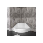 Sırduş 90x90x22 Oval Yüksek Oturmalı Panelli Duş Teknesi