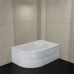 Sırduş SIRDUŞ 120*90 H 44 CM ASİMETRİK SAĞ MİNİ OTURMALI KÜVET - Sağ 120 x 90 cm