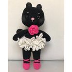 Şirin Balerin Kedi Amigurumi Organik Oyuncak