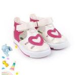 Şirin Bebe 1713 Beyaz-Fuşya Ortopedik Kız Bebek Sandalet Ayakkabı