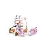Şirin Bebe 3815 Ortopedik Taban Kız Çocuk Yazlık Keten Ayakkabı Pembe 22