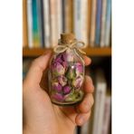 Şirin Cam Kavanozda Kurutulmuş Gül Tomurcuğu – Dekoratif & Aromatik