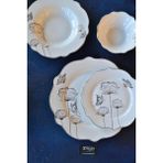 Şirin Eşyalarım Cammelia 24 Parça 6 Kişilik Bone Porselen Yemek Takımı