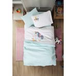 Şirin Eşyalarım Cuddly Yıkanmış Doğal Görünümlü Nakışlı Bebek Nevresim Takımı Dolly Mint - Standart - Axel