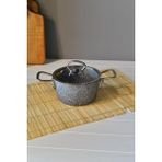 Şirin Eşyalarım Oms Mini Derin Granit Tencere - 14 cm - Siyah - 100 cm