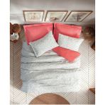 Şirin Eşyalarım Petite Tek Kişilik Nevresim Takımı Messy Mercan - Beyaz - Standart