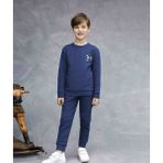 Şirin Giyim Elsima A3160 Erkek Çocuk Pijama Takımı - 5 Yaş - 09L-Lacivert