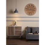 Şirin Lazer Dekoratif Ahşap Mdf 40cm Duvar Saati kahverengi ceviz