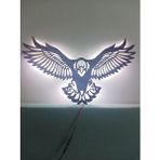 Şirin Lazer Kartal Led Işıklı Duvar Dekoru Tablo