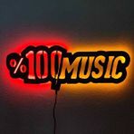 Şirin Lazer Led Işıklı Müzik Odası Dekor