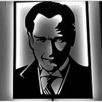 Şirin Lazer Mustafa Kemal Atatürk Beyaz Led Işıklı Ahşap Mdf Tablo