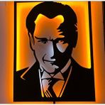 Şirin Lazer Mustafa Kemal Atatürk Led Işıklı Ahşap Mdf Tablo