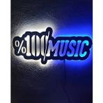 Şirin Lazer Yüzde 100 Müzik Led Işıklı Müzik Okulu Odası Duvar Dekorasyonu