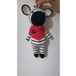 Şirin Zebra Amigurumi Organik Oyuncak