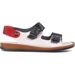 Şiringenç 006 Lacivert Beyaz Kırmızı Kız Çocuk Sandalet