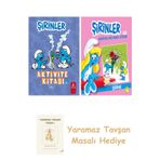 Şirinler - Aktivite Kitabı 4 + Şirinler İle Hikâyeli Boyama Kitabı - Şirine + Yaramaz Tavşan Masalı