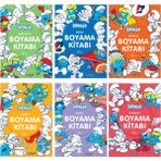Şirinler Boyama Kitapları 6 Kitap Takım (Ciltli)