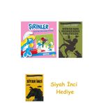 Şirinler İle Hikayeli Boyama Kitabı - Şirine + Dünyanın Merkezine Yolculuk + Siyah İnci Hediye