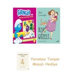 Şirinler İle Hikayeli Boyama Kitabı - Şirinler Salatası + Uzay Güzeli + Yaramaz Tavşan Masalı