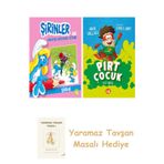 Şirinler İle Hikâyeli Boyama Kitabı - Şirine + Pırt Çocuk 1 - İlk Koku + Yaramaz Tavşan Masalı