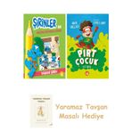 Şirinler İle Hikâyeli Boyama Kitabı - Yabani Şirin + Pırt Çocuk 1 - İlk Koku + Yaramaz Tavşan Masalı