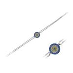 Sirius 0701B0002 Safir ve Pırlanta Taşlı Nazar Boncuklu Bileklik