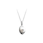 Sirius 0715P0022 Pırlanta Taşlı Drop İncili Kolye