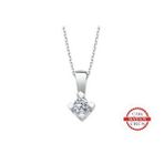 Sirius 0717P0041 F Renk 0,10 Karat Pırlanta Tektaş Kolye