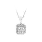 Sirius 0717P0045 F Renk 0,26 Karat Baget Pırlanta Kolye